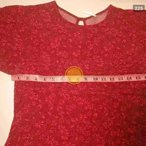 Free People Jessie Ditsy Floral Puff-Sleeve Midi Dress Size 12 READ - Picture 5 of 9